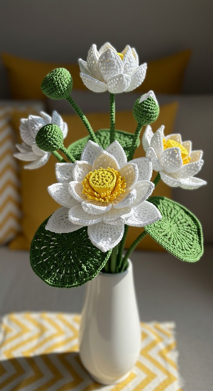 Everlasting Crochet Lotus — OMORA BLOOMS
