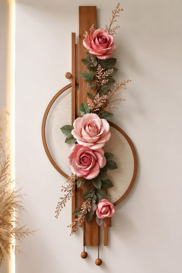 Wall Hanging Floral Frame