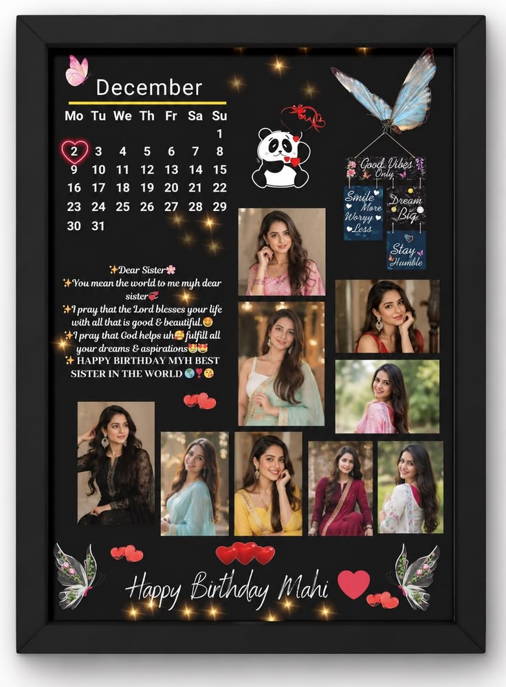 Birthday Floral Frame — OMORA BLOOMS